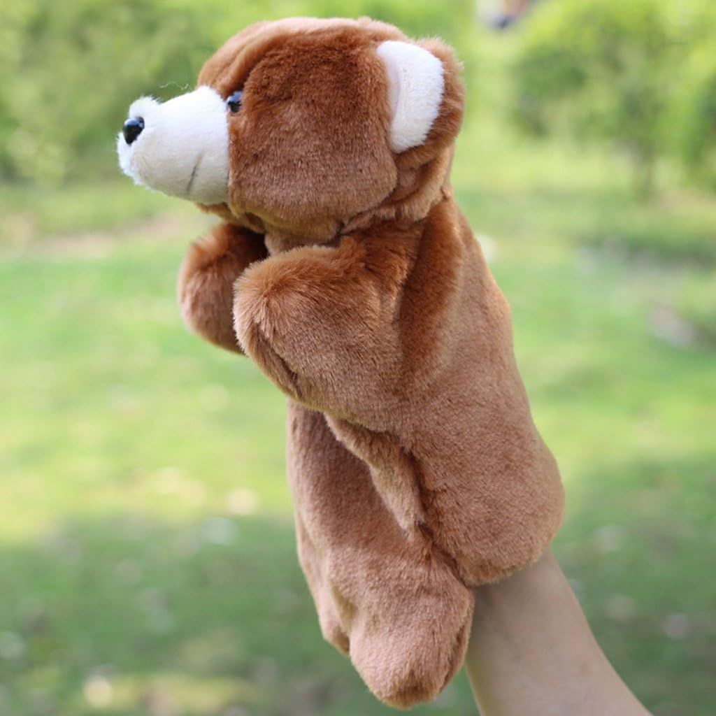 Cute Animal Doll Family Activities Baby Hand Puppet Hand Puppet - Zoo Friends Animals Educational Puppets Bear-
