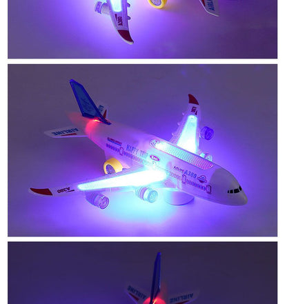 Toysery Airplane Toys for Kids, Bump and Go Action,Toddler Toy Plane with LED Flashing Lights and Sounds. Ideal for 3-12 Years Old