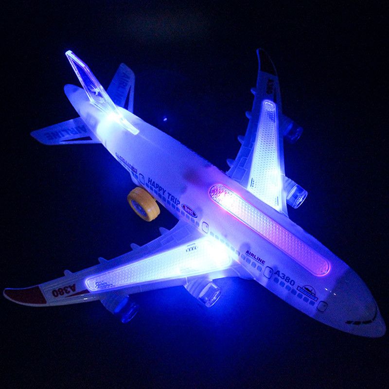 Toysery Airplane Toys for Kids, Bump and Go Action,Toddler Toy Plane with LED Flashing Lights and Sounds. Ideal for 3-12 Years Old
