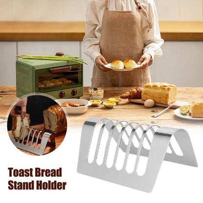 Bread Slice Rack 6 Slot Bread Loaf Toast Holder Bread Rack Mini Toast Rack Bread Holder, Air Fryer Accessories for Home Kitchen