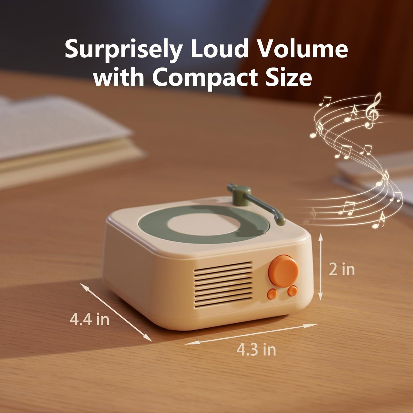 Old Fashioned Classic Style Bluetooth Speaker, Vinyl Record Player Style Bluetooth Speaker for Office Home Decor