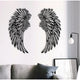 1 Pair Angel Wings Decorative Wall Decal Glowing Light Decorative Crafts Supplies For Children Girl Boys Bedroom Party
