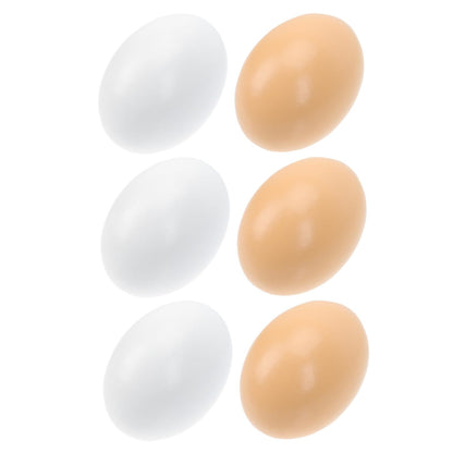 6pcs Easter Wooden Chicken Wooden Easter Eggs DIY Wooden Eggs Wooden Easter Egg Painting Kit Handmade Crafts Toys