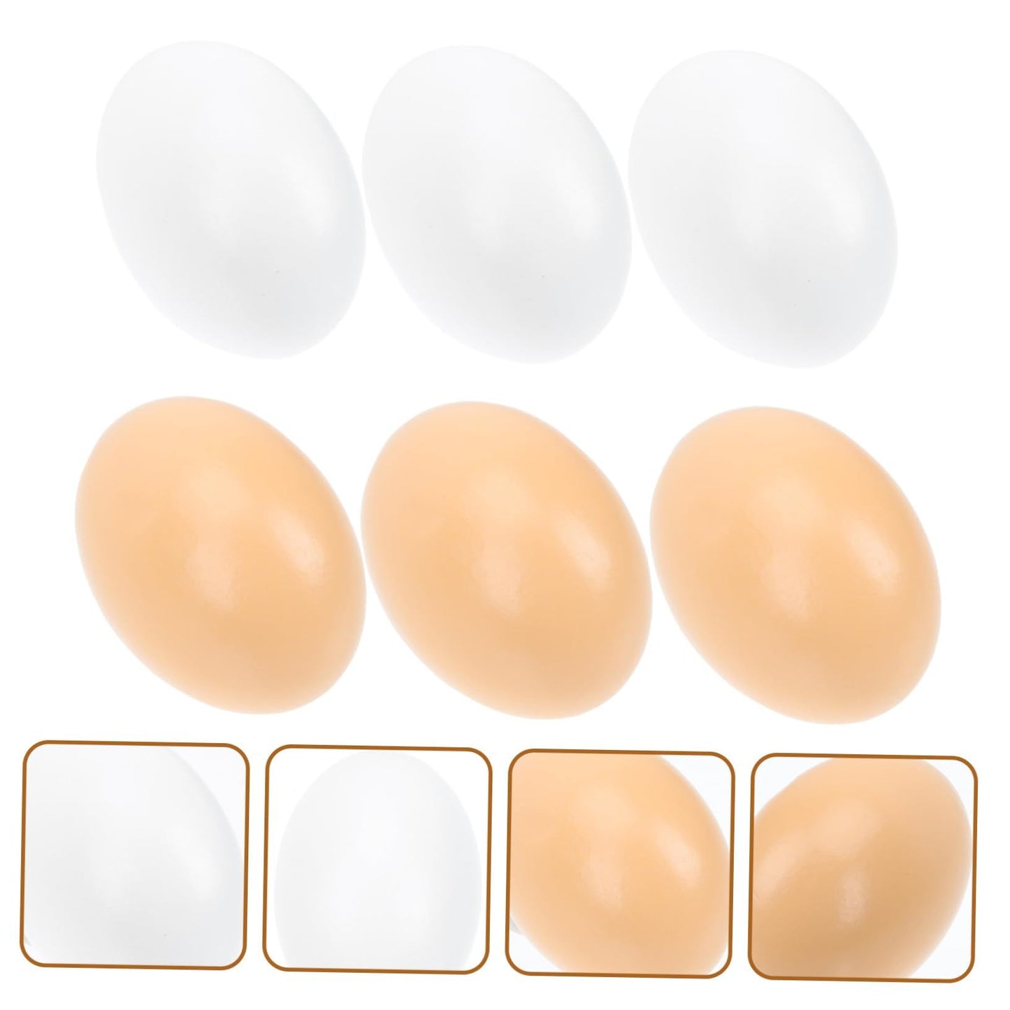 6pcs Easter Wooden Chicken Wooden Easter Eggs DIY Wooden Eggs Wooden Easter Egg Painting Kit Handmade Crafts Toys