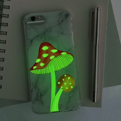 3D Butterfly Switch Wall Stickers-Glow in Dark Cute Panda Love Heart Window Clings Luminous Mushroom Wall Stickers for Kids