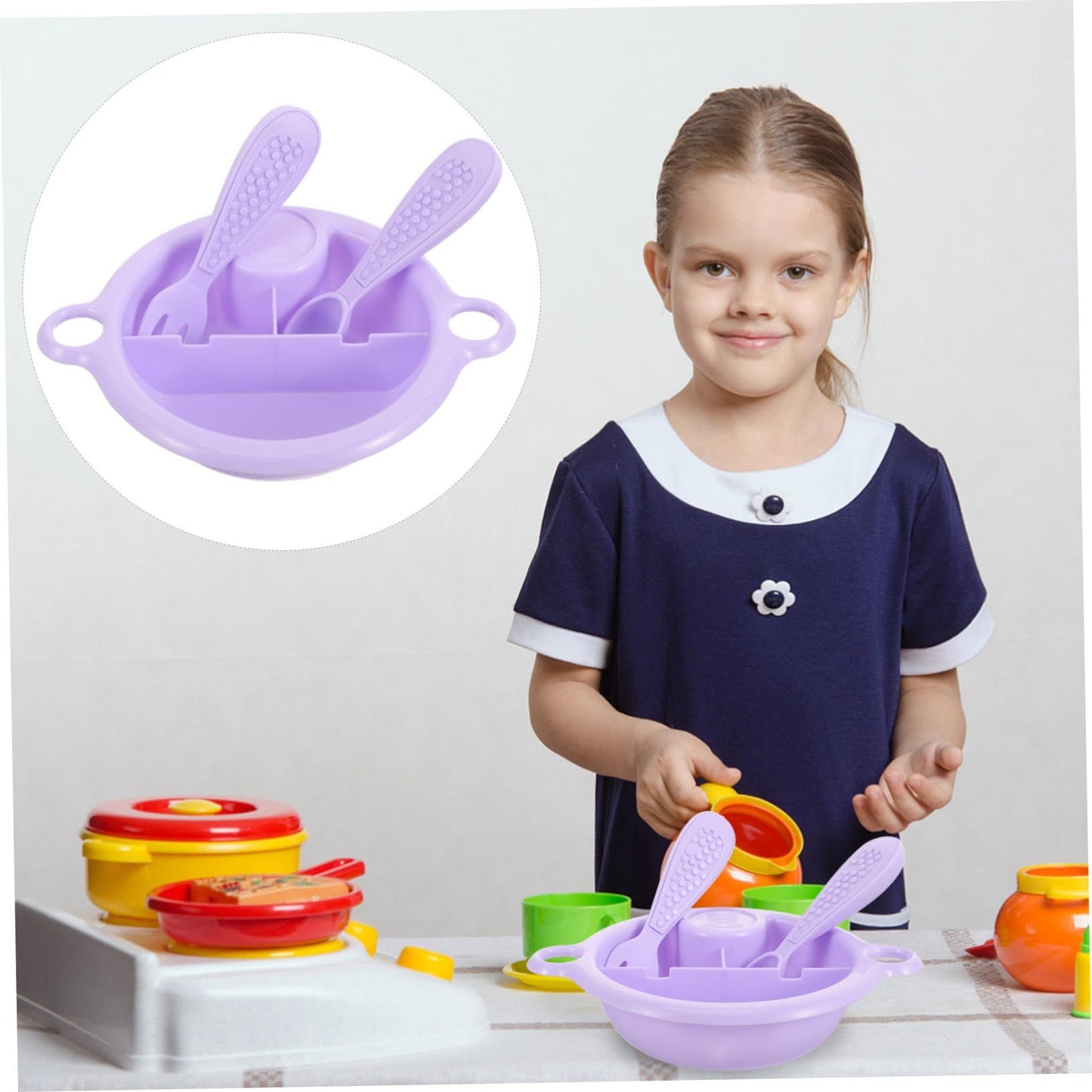 Mini Tableware Toys for Mini Toys Toys for Plaything Kitchen Accessories Cutlery Kitchen Playset Kid Toys Plastic Child Food