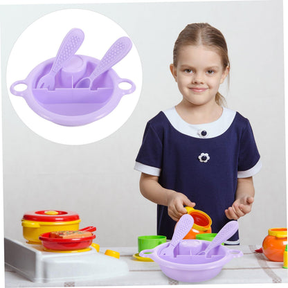 Mini Tableware Toys for Mini Toys Toys for Plaything Kitchen Accessories Cutlery Kitchen Playset Kid Toys Plastic Child Food