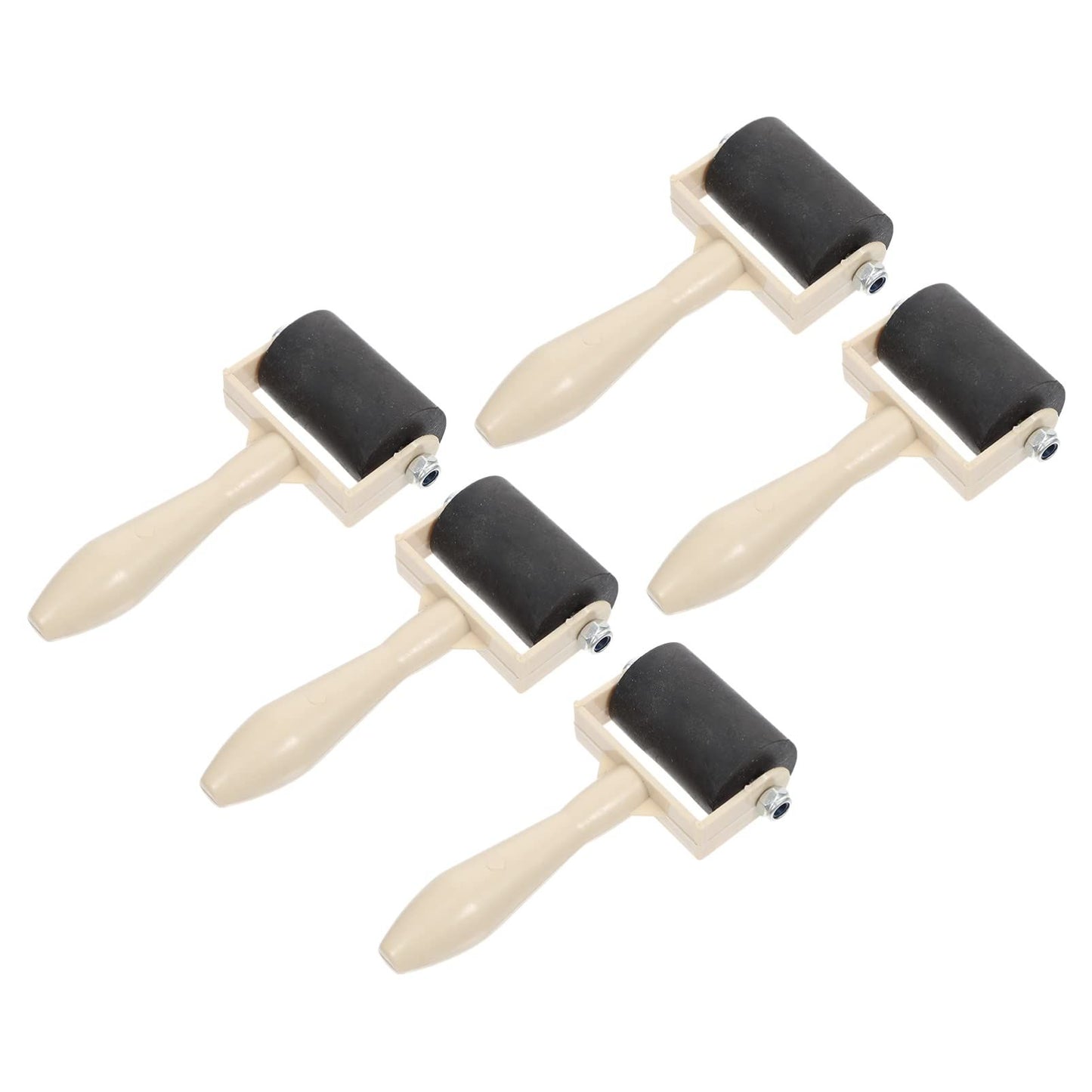 Kids Tools Kids Tools Seam Roller 5 Pcs Rubber Printmaking Roller Plastic Rollers for Crafting Roller Rollers Rubber Roller