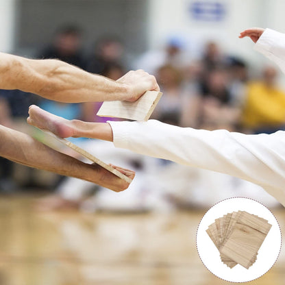 10Pcs Karate Breaking Board,Professional Breakable Taekwondo Breaking Board Karate Wooden Kick Board Training Accessory