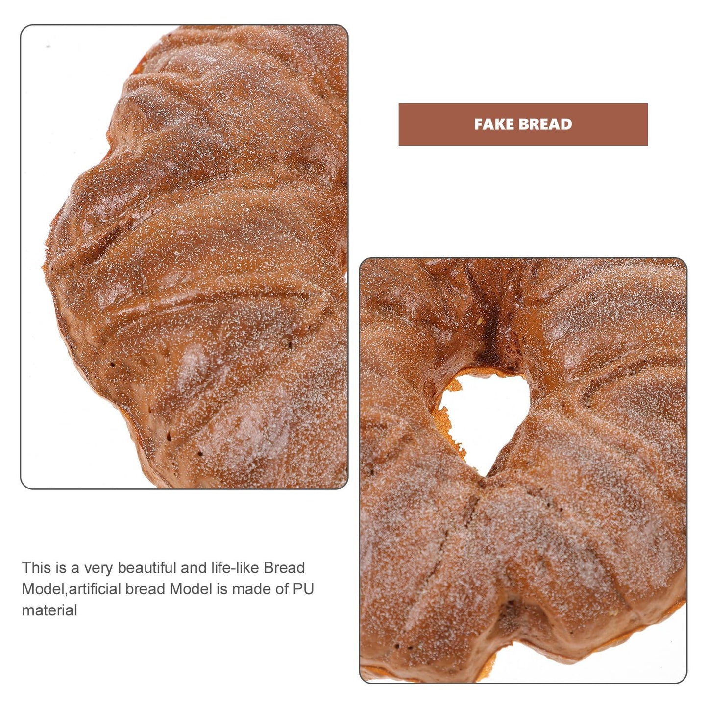 1 pcs Artificial Bread Model Faux Bread Ornament Photography Props Artificial Bread Faux Bread Model