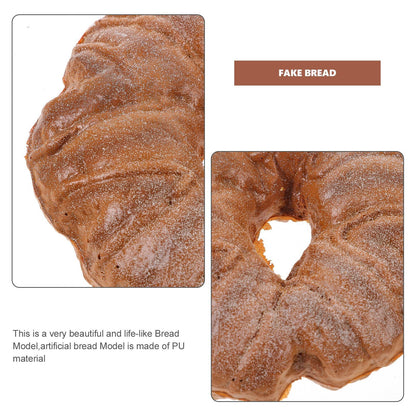 1 pcs Artificial Bread Model Faux Bread Ornament Photography Props Artificial Bread Faux Bread Model
