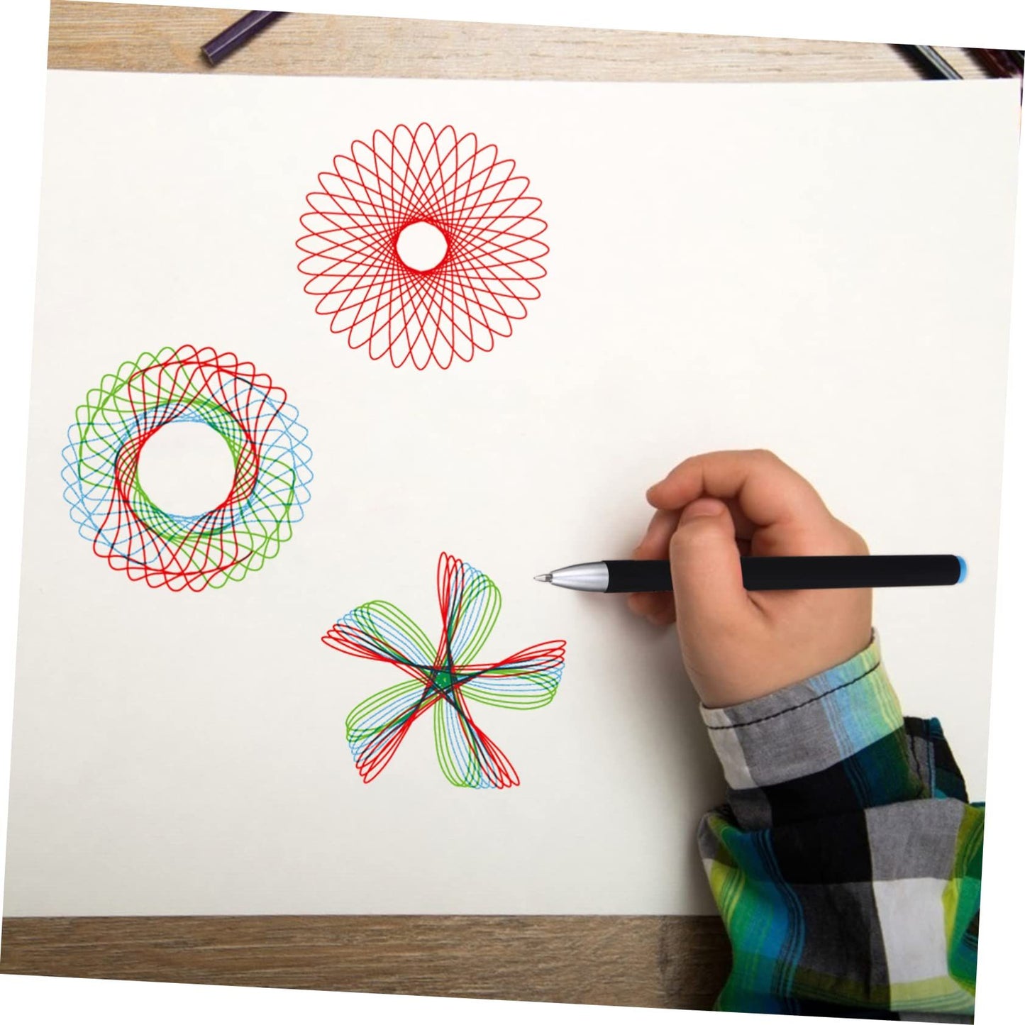 Spiral Art Gear Geometric Ruler Spiral Circle Template for Drawing Plastic Template Ruler Drawing Toys Spiral Curve 28pcs