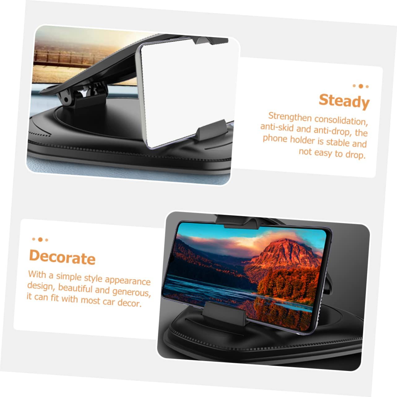 Car Phone Holder Phone Navigation Holder Car Accessory Vehicle Phone Holder Car Phone Mount Phone Bracket Mobile Phone Stand