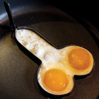Funny Egg Rings, Stainless Steel Nonstick Egg Cooking Mold with Foldable Handle, Romantic White Elephant Gifts DIY Kitchen Fryer