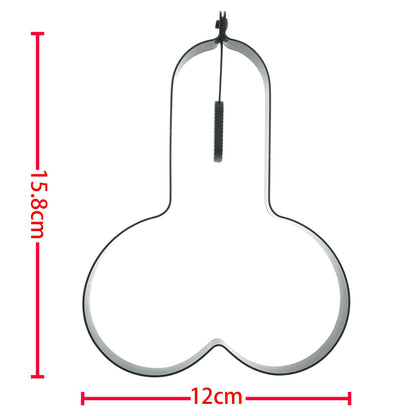 Funny Egg Rings, Stainless Steel Nonstick Egg Cooking Mold with Foldable Handle, Romantic White Elephant Gifts DIY Kitchen Fryer