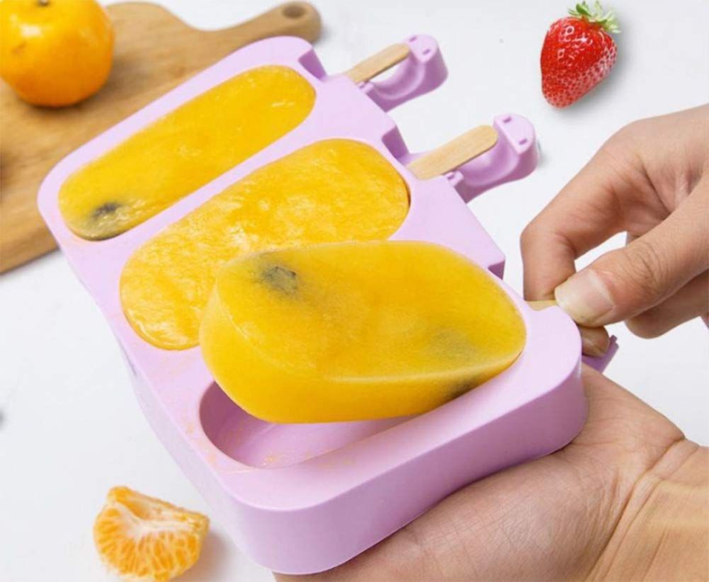 Popsicles Molds, Popsicle Maker Mold Set, Popsicles Molds with Stick, BPA Free Mini Homemade Popsicle Molds for Baby Kids