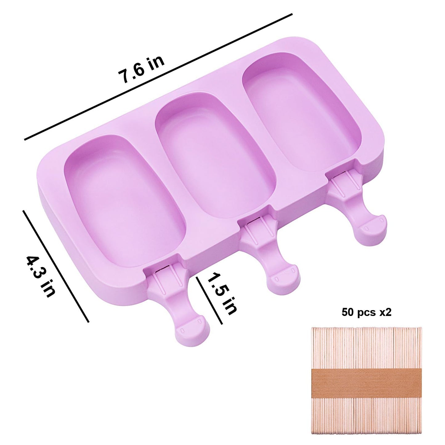 Popsicles Molds, Popsicle Maker Mold Set, Popsicles Molds with Stick, BPA Free Mini Homemade Popsicle Molds for Baby Kids