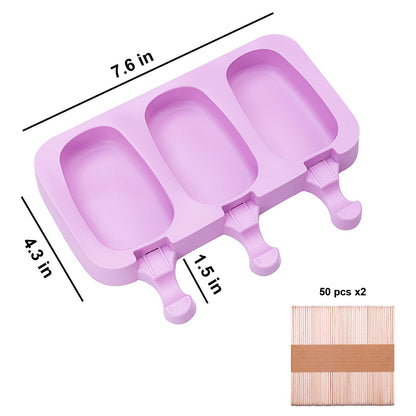 Popsicles Molds, Popsicle Maker Mold Set, Popsicles Molds with Stick, BPA Free Mini Homemade Popsicle Molds for Baby Kids