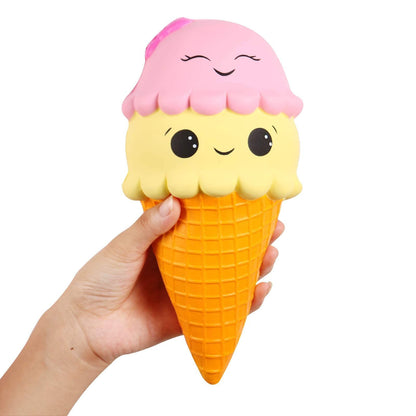 6 Inches Squishies Jumbo Slow Rising  Cute Squishies Ice Cream Cone Cake Scented of Decompression Toys Stress Relief Kid's Toys