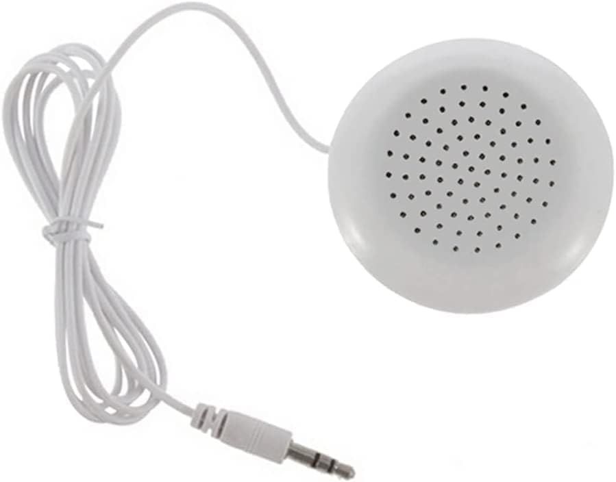 Pillow Speaker, Portable 3.5mm Mini Pillow Stereo Outdoor Speaker Player etc,Fine workmanship and exquisite appearance.- White