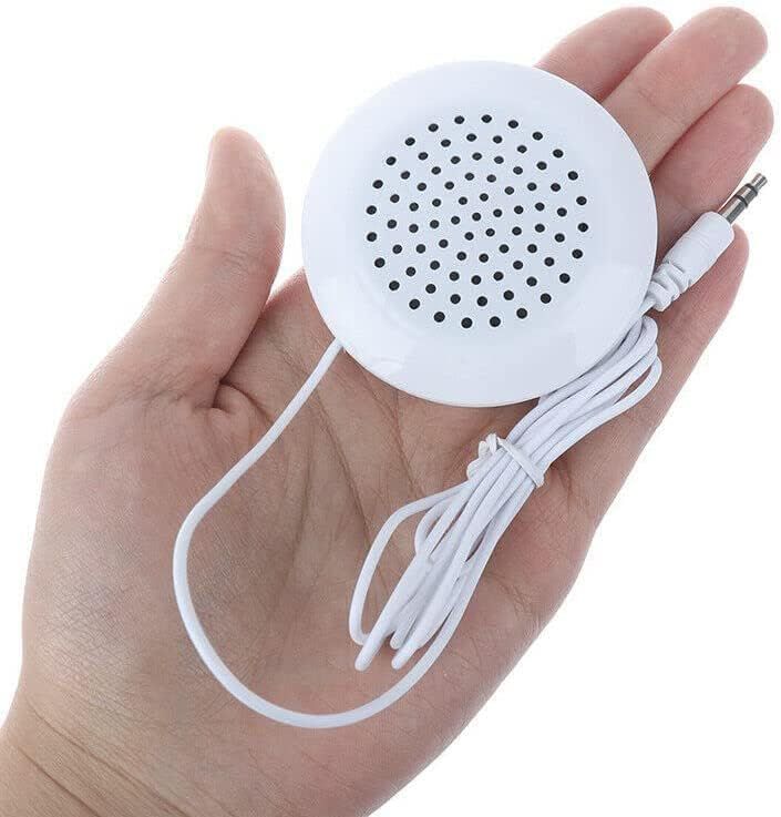 Pillow Speaker, Portable 3.5mm Mini Pillow Stereo Outdoor Speaker Player etc,Fine workmanship and exquisite appearance.- White