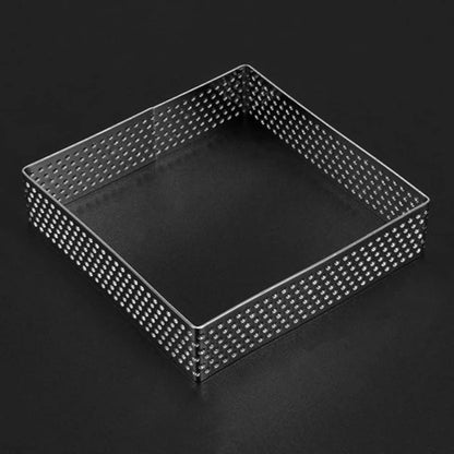 Square oval fruit pie ring perforated pie ring 304 stainless steel tower ring mousse cake mold perforated pie ring stainless steel