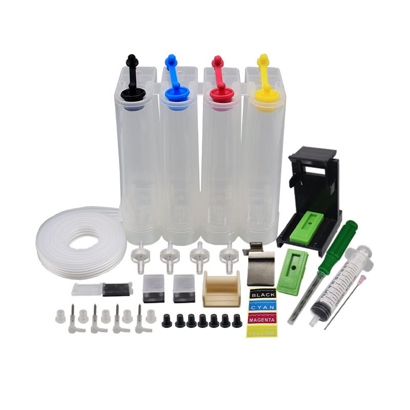 Continuous Ink Supply System for Inkjet Printer Universal Colors Refill DIY Kits Ink for Tank Replacement forCanon Print
