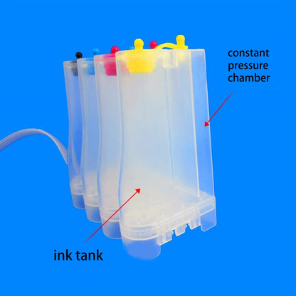 Continuous Ink Supply System for Inkjet Printer Universal Colors Refill DIY Kits Ink for Tank Replacement forCanon Print