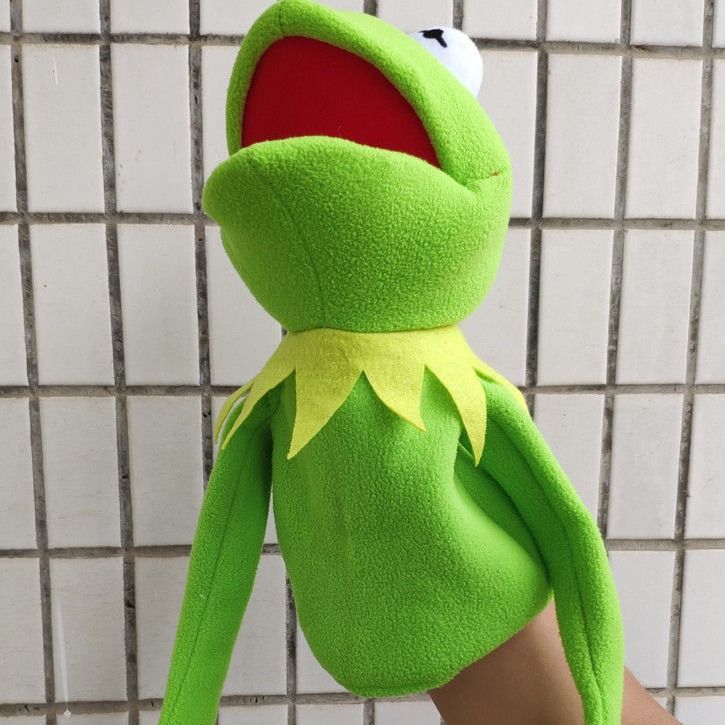 Frog Hand Puppet, Frog Plush,The Muppets Show, Soft Puppet Doll Suitable The Frog Plush Puppet Soft Stuffed Plushie Figure Kids