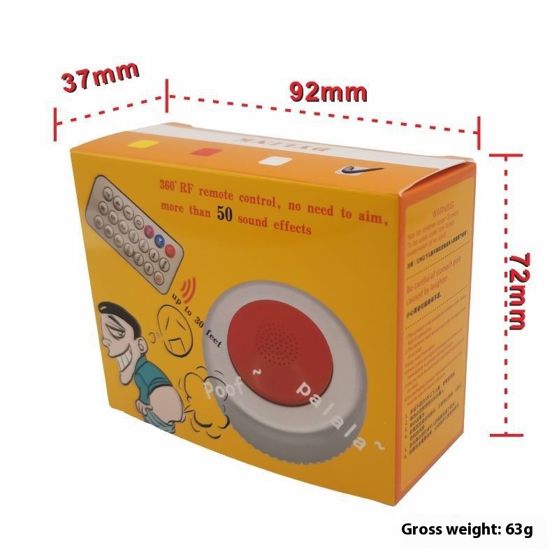 Fart Machine with Remote Fart Noise Maker Funny Fart Sound Machine Controlled Fart Toys Prank Toys for Party(Silver,Red)