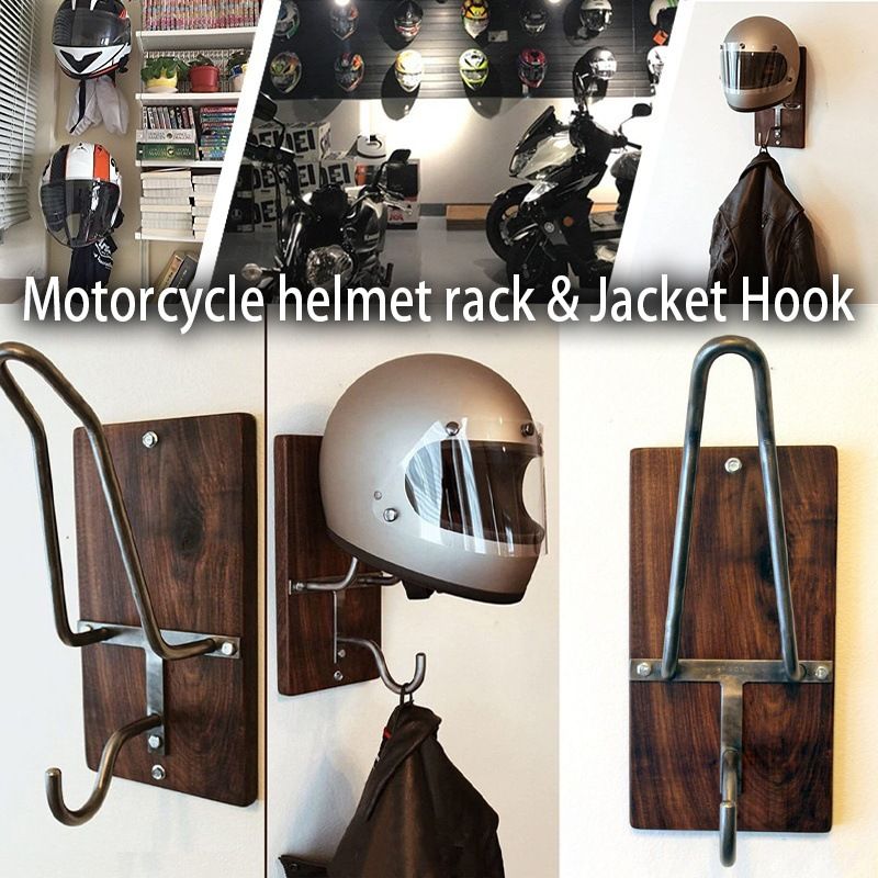 Moterbike Helmets Motorcycle Helmets Multi-Functional Motorcycle Rack for Coats Home Hanging Hook Wall Hanger Mount Storage