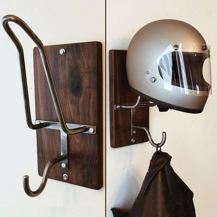 Moterbike Helmets Motorcycle Helmets Multi-Functional Motorcycle Rack for Coats Home Hanging Hook Wall Hanger Mount Storage