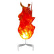 Halloween Floating Fireball, Creative Flame Prop, Illuminated Floating Fire, Artificial Fake Fire Floating Props No Flame(Orange)