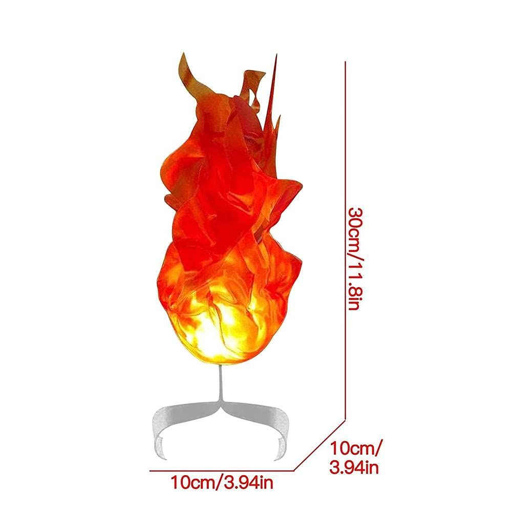 Halloween Floating Fireball, Creative Flame Prop, Illuminated Floating Fire, Artificial Fake Fire Floating Props No Flame(Orange)