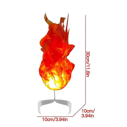 Halloween Floating Fireball, Creative Flame Prop, Illuminated Floating Fire, Artificial Fake Fire Floating Props No Flame(Orange)