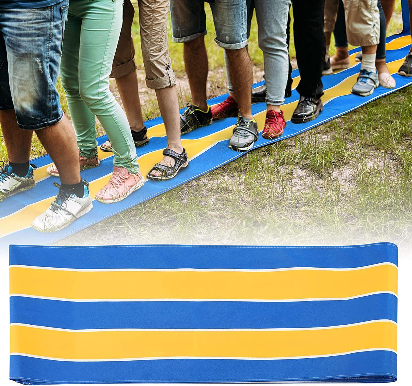 Teamwork Games Group Learning Activity Carnival Team Building Games Fun Playing Run Mat for Kids Teens Adults Family Field Day