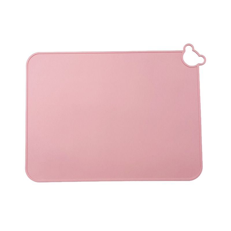 5PC Silicone Placemats for Baby Kids, Food Grade Non-Slip Eating Table Mats Portable Toddler Placemats for Dining Table