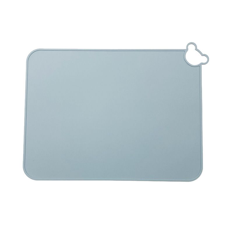 5PC Silicone Placemats for Baby Kids, Food Grade Non-Slip Eating Table Mats Portable Toddler Placemats for Dining Table