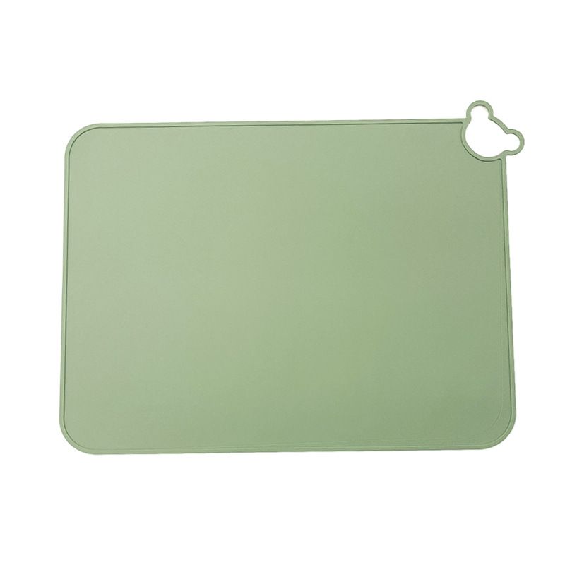 5PC Silicone Placemats for Baby Kids, Food Grade Non-Slip Eating Table Mats Portable Toddler Placemats for Dining Table
