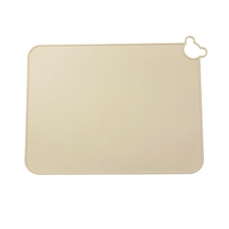 5PC Silicone Placemats for Baby Kids, Food Grade Non-Slip Eating Table Mats Portable Toddler Placemats for Dining Table