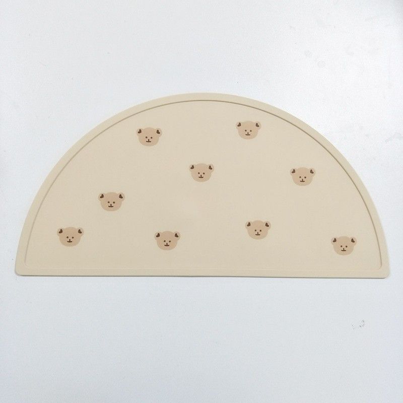 4PC Silicone Placemat for Kids | for Baby Non Slip Placemats for Kids Toddlers Food Table Mats Portable Toddlers Placemats for Dining Table