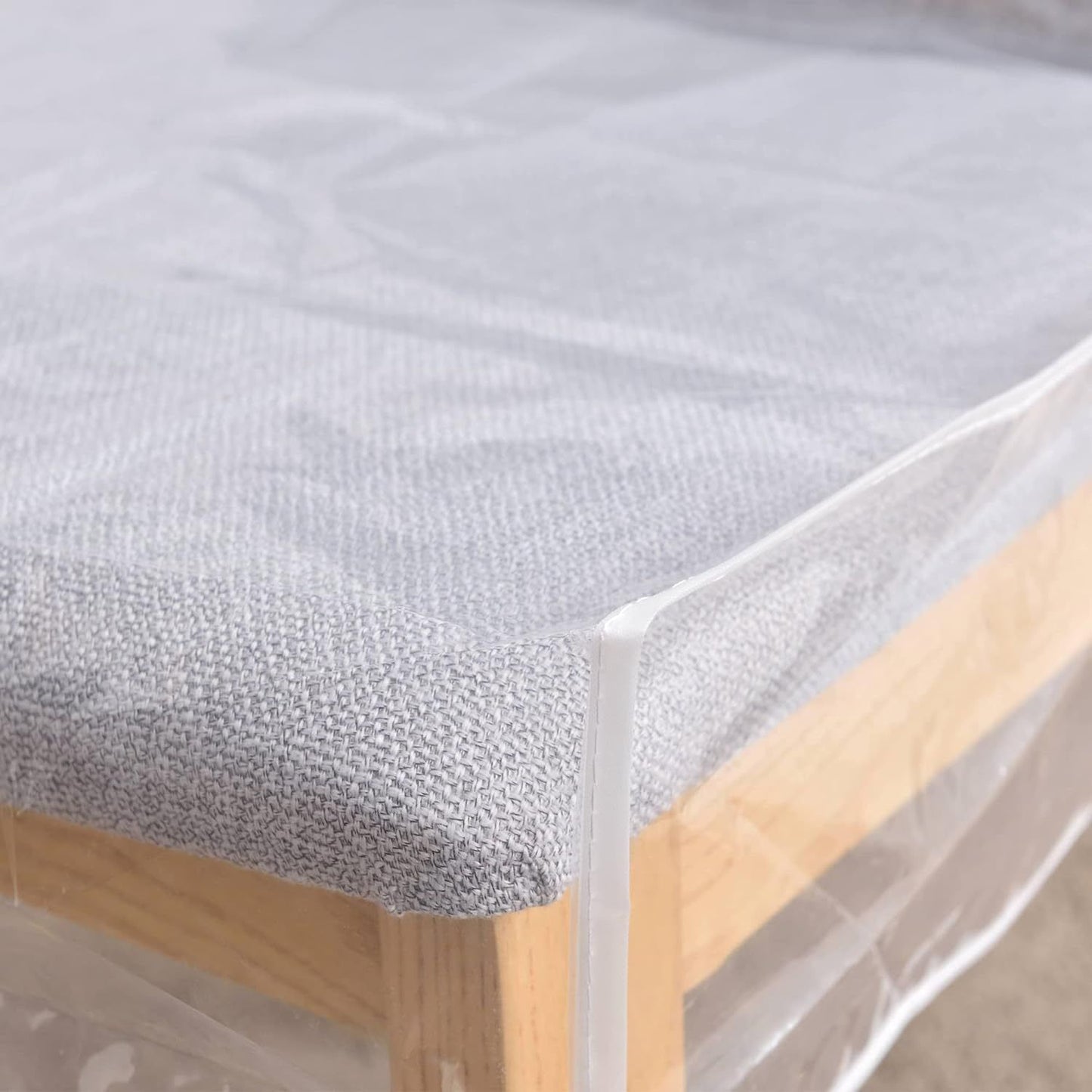 Dining Room, Waterproof Clear Seat Chair Protector Cover with Backrests, Protect The Chair from Stains,