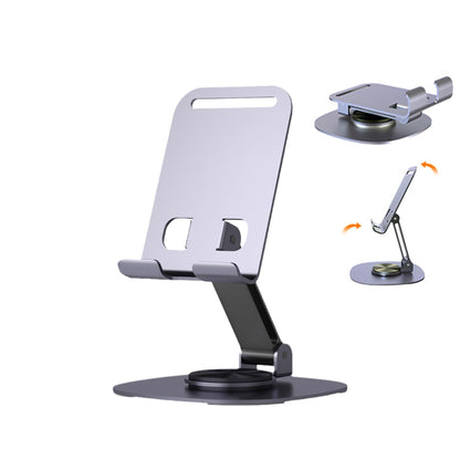 Extendable Cell Phone Stand, Aluminium Phone Holder for Desk, Multi-Angle/Height Adjustable Phone Stand Compatible