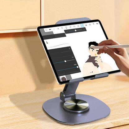 Extendable Cell Phone Stand, Aluminium Phone Holder for Desk, Multi-Angle/Height Adjustable Phone Stand Compatible