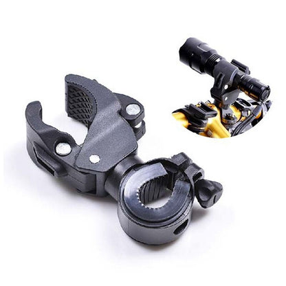Universal Flashlight Bike Mount Bike Handlebar Light Holder Cycling Torch Mount 360 Degrees Rotation Bicycle Lamp Holder