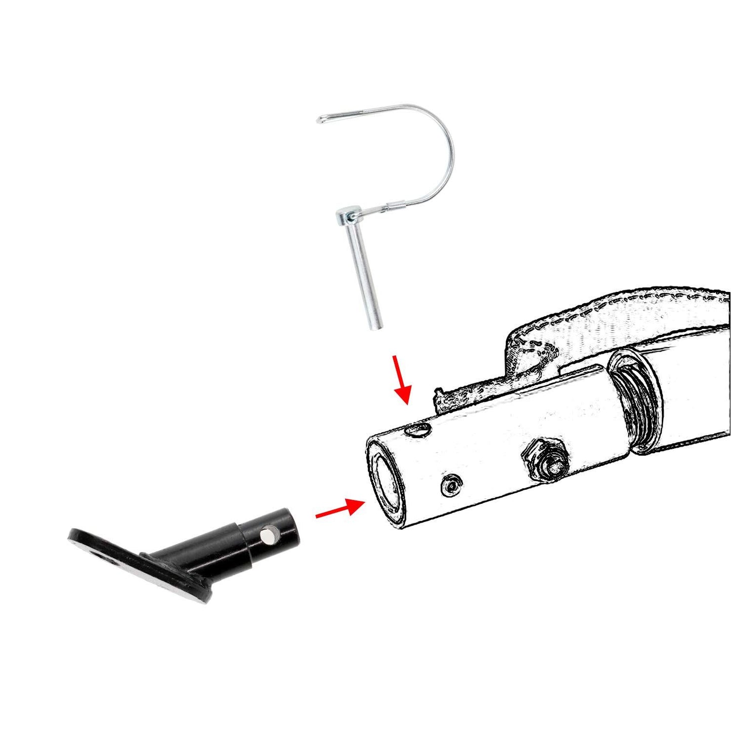 Bike Trailer Coupler, Bike Trailer Hitch Instep Bike Trailer Attachment for Instep and Bike Bike Trailer Hitch
