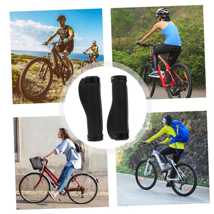 2PCS，Bicycle handlebar cover, mountain bike rubber sponge universal universal, ultra soft hand grip, handlebar lock, riding accessories