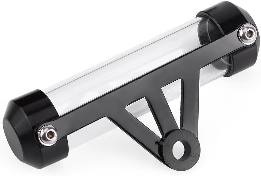 Motorcycle Holder, Universal Motorcycle Motorbike Secure Tax Disc Tube Cylindrical Holder Frame Waterproof & Pratical(Black)