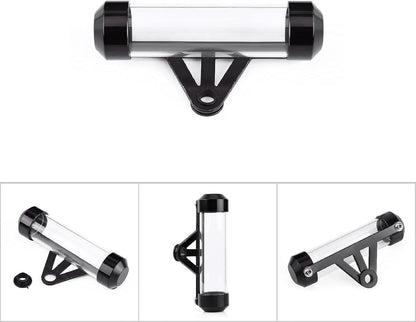 Motorcycle Holder, Universal Motorcycle Motorbike Secure Tax Disc Tube Cylindrical Holder Frame Waterproof & Pratical(Black)