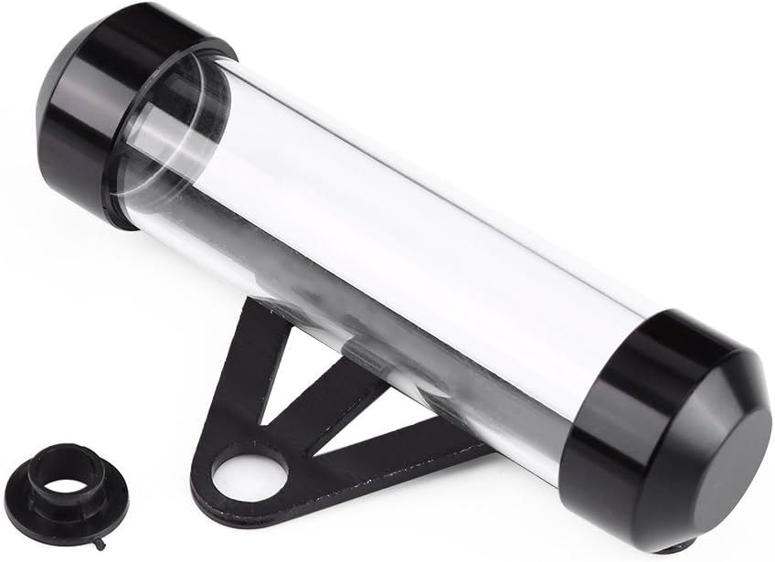 Motorcycle Holder, Universal Motorcycle Motorbike Secure Tax Disc Tube Cylindrical Holder Frame Waterproof & Pratical(Black)